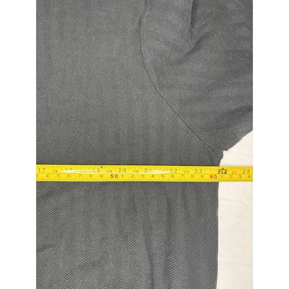 Polo by Ralph Lauren Large Black Textured Linen Blend Short Sleeve Polo Shirt